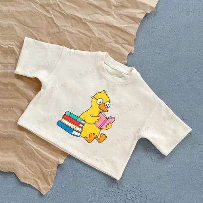 Baby Duck Print T-Shirt - White - 2-3T - image 2
