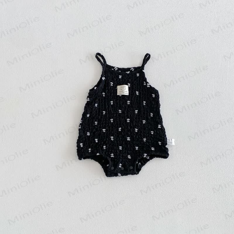 Baby Girl Sleeveless Strappy Cotton Bodysuit - image 13