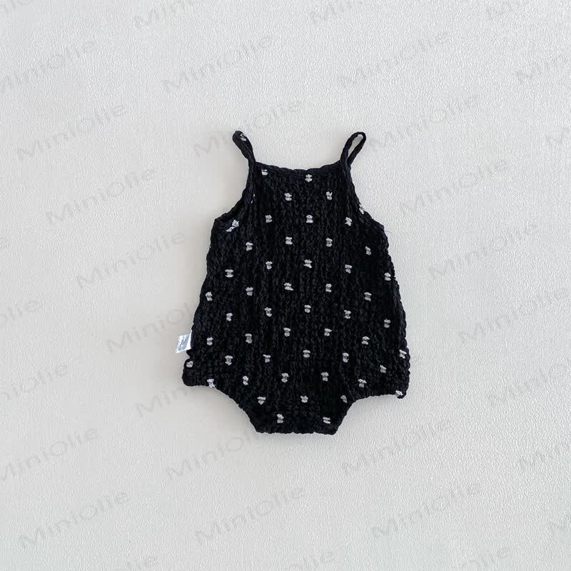 Baby Girl Sleeveless Strappy Cotton Bodysuit - image 14