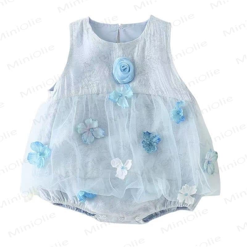Baby Floral Tulle Party Bodysuit - image 10