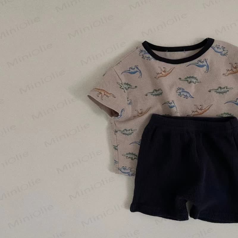 Baby Toddler Cotton Animal Print T-Shirt and Shorts 2 Piece Set - Black - 4-5T - image 4