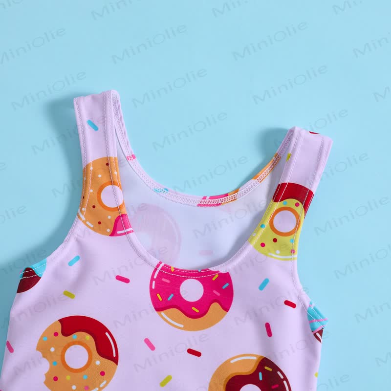 Baby Toddler Girls Sleeveless One Piece Ruffle Swim Bodysuit - image 6