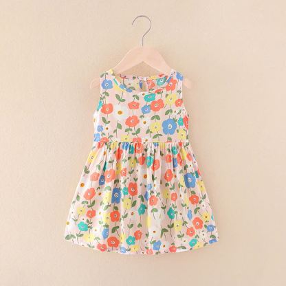 Toddler Girl Floral/Animal Print Summer Dress - Colorful Flowers - 10-11T - image 30