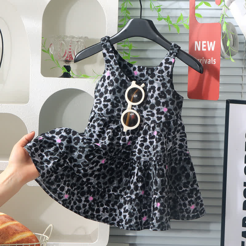 Toddler Girl Floral Tiered Dress - Black - 10-11T - image 4