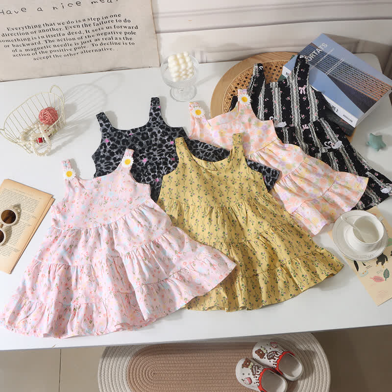 Toddler Girl Floral Tiered Dress - image 7