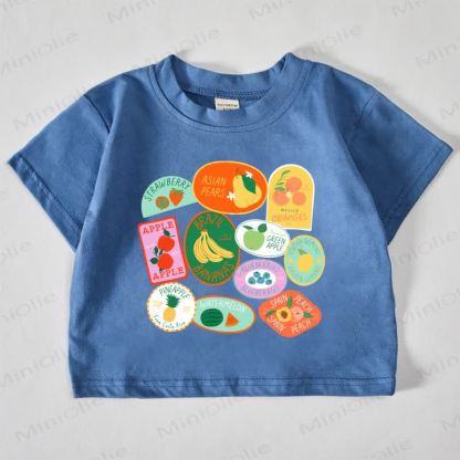 Baby Blue Fruit Print T-shirt - Blue - 18-24M - image 1