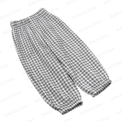Kids Tales Toddler Floral Cotton Balloon Pants - Grey - 8-9T - image 5