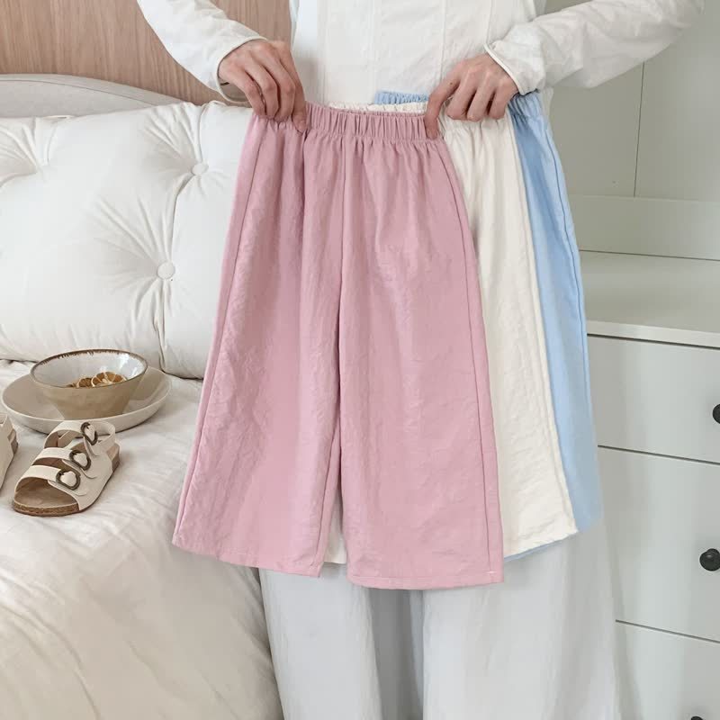 Toddler Girls Airy Crinkle Straight Leg Pants - image 1