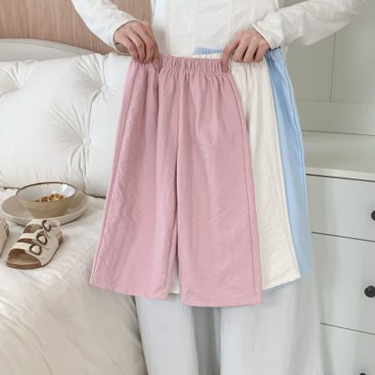 Toddler Girls Airy Crinkle Straight Leg Pants - image 1