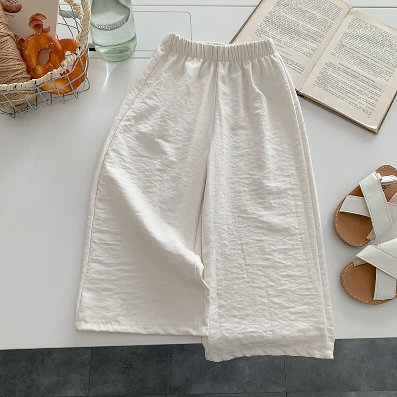 Toddler Girls Airy Crinkle Straight Leg Pants - White - 12-13T - image 2