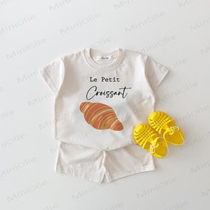 LE PETIT CROISSANT Baby 2-piece White Set - White - 18-24M - image 1