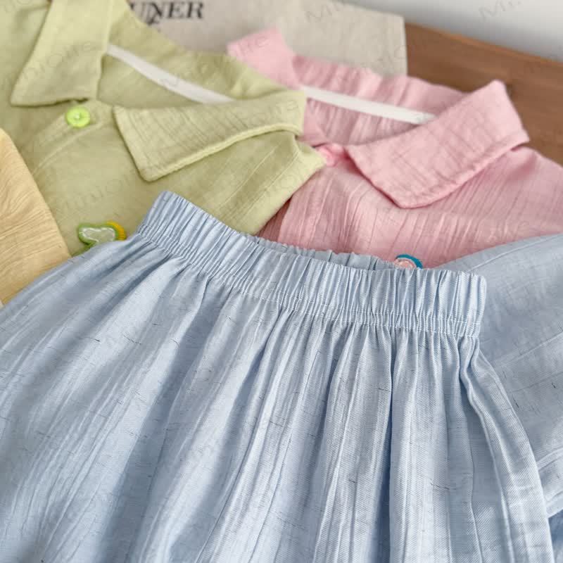 Toddler Linen Polo Shirt and Shorts 2-piece et - image 8