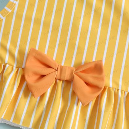 Baby Girls Stripe Swimwear Two Piece Set - image 5