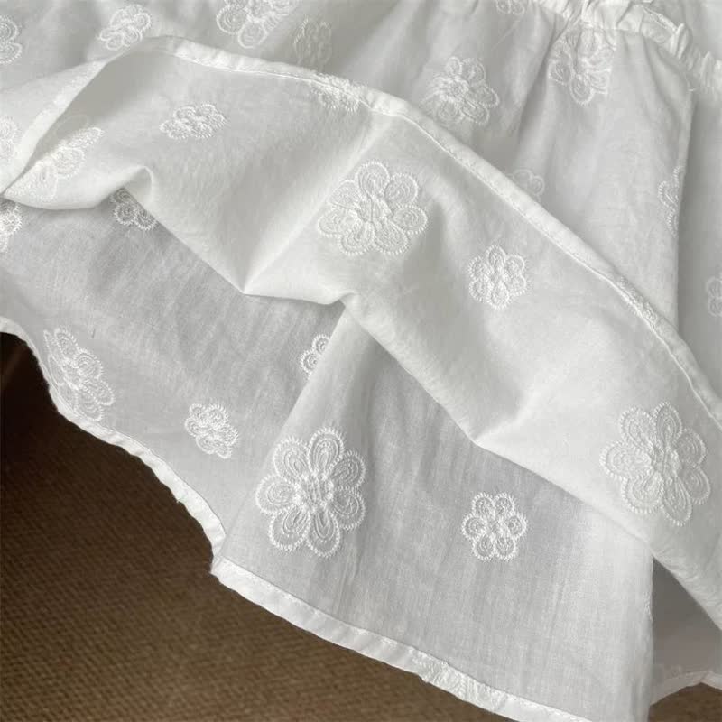Toddler Girl White Summer Sleeveless Dress - image 7