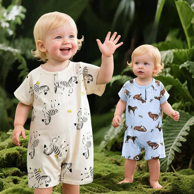 Baby Animal Print Romper - image 1