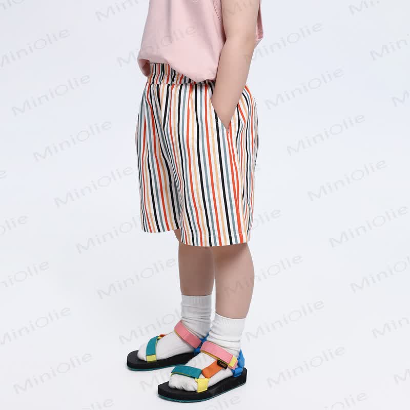 Toddler Boys Multicolor Stripe Shorts - image 3