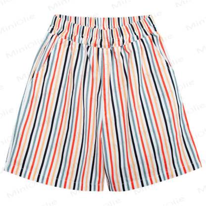 Toddler Boys Multicolor Stripe Shorts - Multicolor - 8-9T - image 2