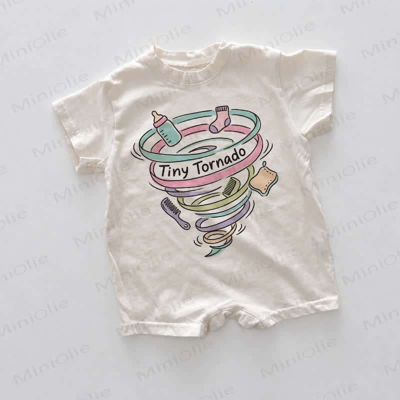 TINY TORNADO Baby White Romper - White - 18-24M - image 1