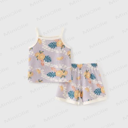 Baby Lightweight Tropical Sailboat Cami Shorts Set - Purple - 3-4T - image 3