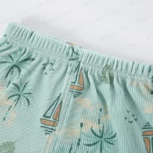 Baby Lightweight Tropical Sailboat Cami Shorts Set - image 5