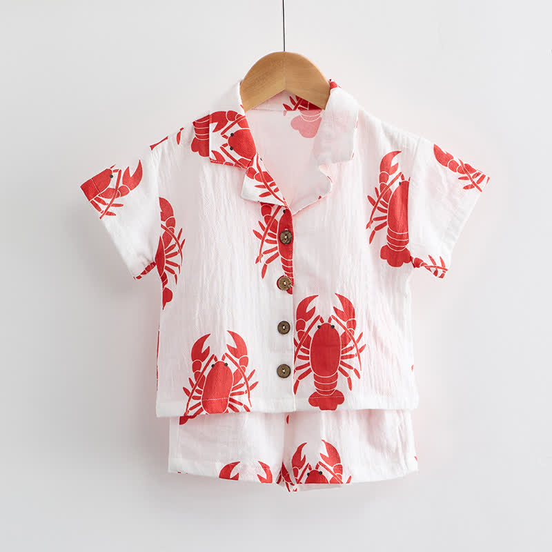 Baby Toddler Crayfish Shirt and Shorts 2-piece Set - image 2