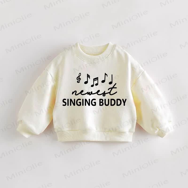 SINGING BUDDY Baby Toddler Sweatshirt - Cream - 3-5T - image 1