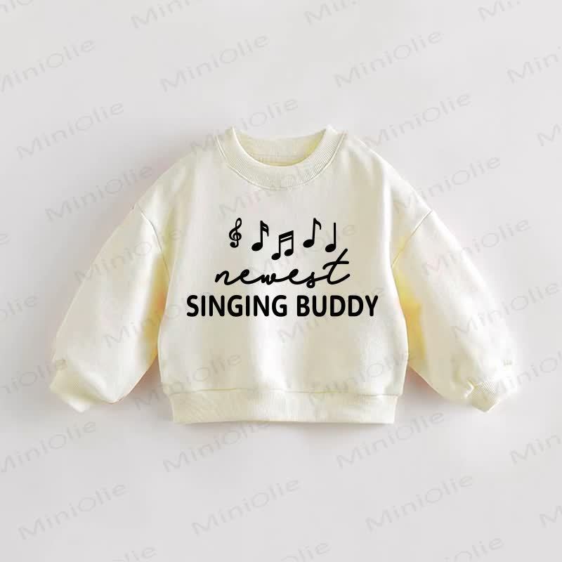 SINGING BUDDY Baby Toddler Sweatshirt - Cream - 3-5T - image 1