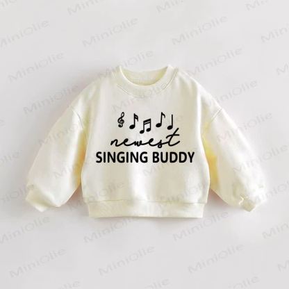 SINGING BUDDY Baby Toddler Sweatshirt - Cream - 3-5T - image 1