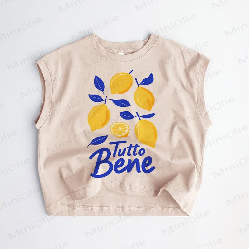 TUTTO BENE Baby Toddler Khaki Tank Top - Khaki - 3-5T - image 1