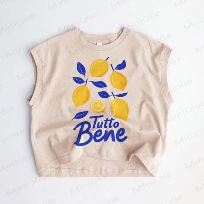 TUTTO BENE Baby Toddler Khaki Tank Top - Khaki - 3-5T - image 1