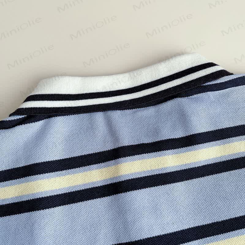 Toddler Boys Stripe Polo Shirt and Shorts 2-piece Set - image 6