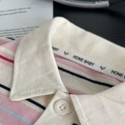 Toddler Puppy Embroidered Striped Polo Shirt and Denim Shorts 2-piece Set or Shirt - image 5