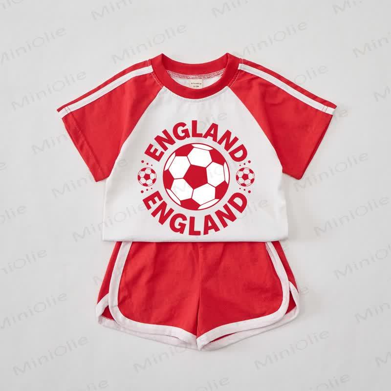 ENGLAND Baby Red Soccer T-shirt Set - Red - 2-3T - image 1