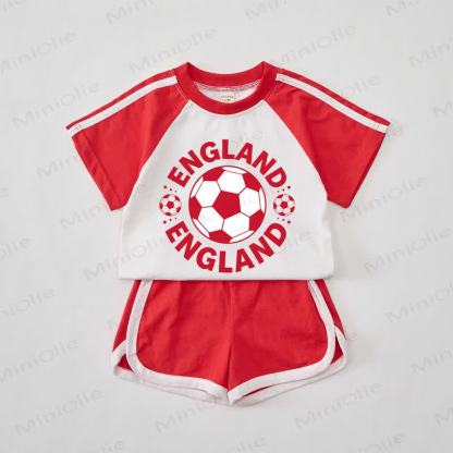 ENGLAND Baby Red Soccer T-shirt Set - Red - 2-3T - image 1
