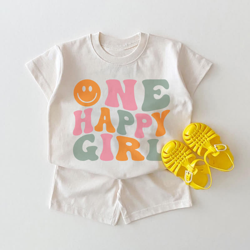 ONE HAPPY GIRL Baby White 2-piece Set - White - 18-24M - image 1