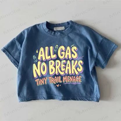 ALL GAS NO BREAKS TINY TRAIL MENACE Baby Blue T-shirt - Blue - 18-24M - image 1