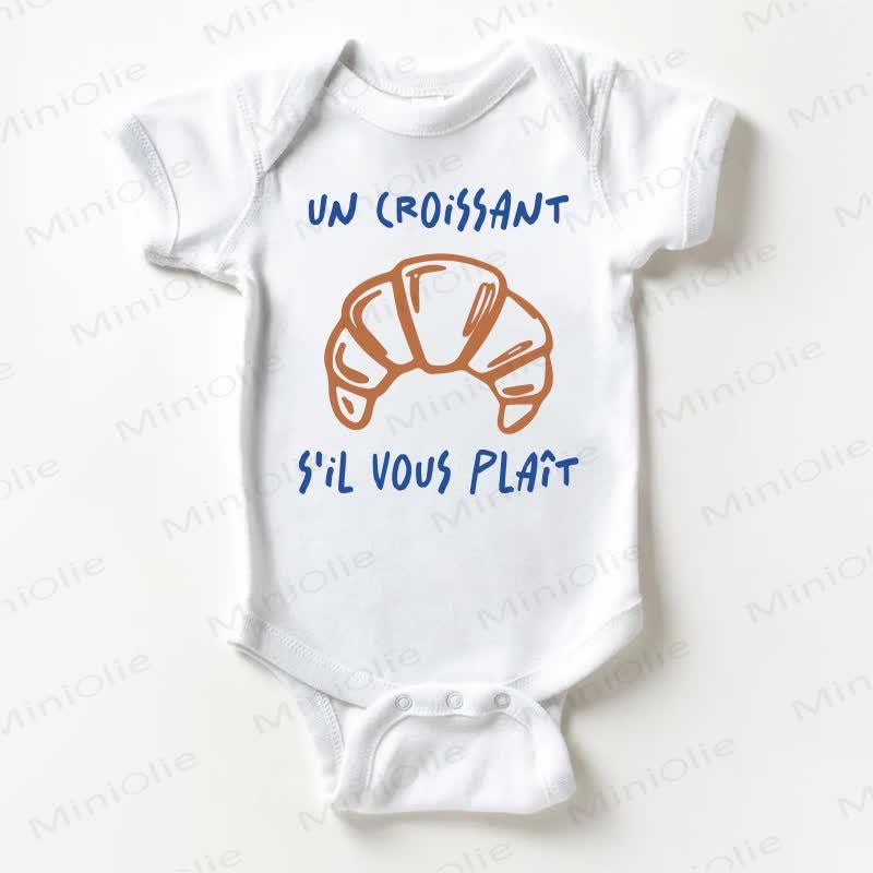 UN CROISSANT S'IL VOUS PLAIT Baby White Bodysuit - White - 18-24M - image 1