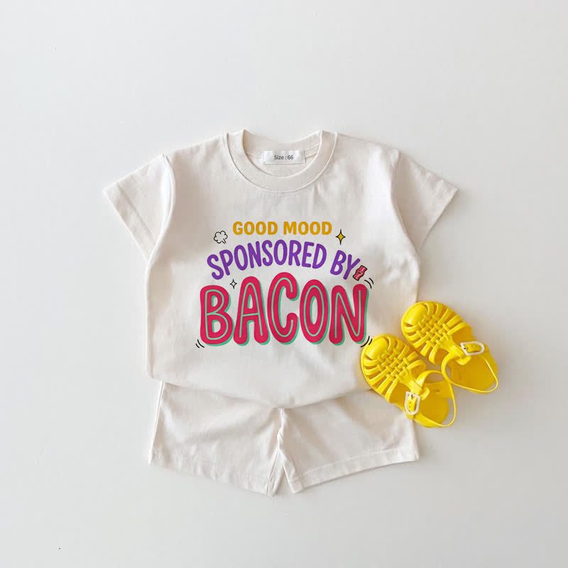 GOOD MOOD SPONSORED BY BACON Baby White 2-piece Set - White - 18-24M - image 1