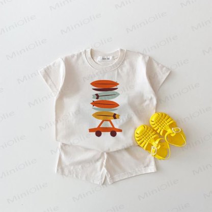 Baby Skateboard White 2-piece Set - White - 18-24M - image 1