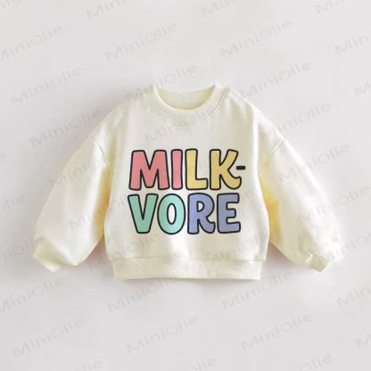 MILK VORE Baby Toddler Sweatshirt - Cream - 3-5T - image 1