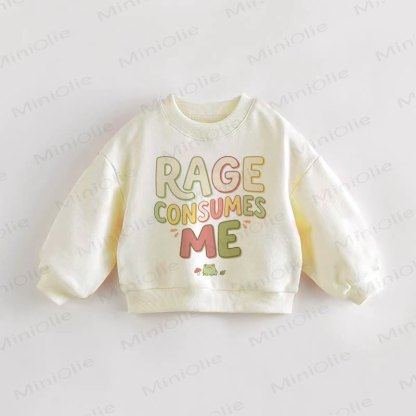 RAGE CONSUMES ME Baby Toddler Sweatshirt - Cream - 3-5T - image 1
