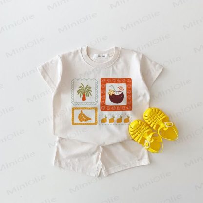 Baby Banana Lemon White 2-piece Set - White - 18-24M - image 1