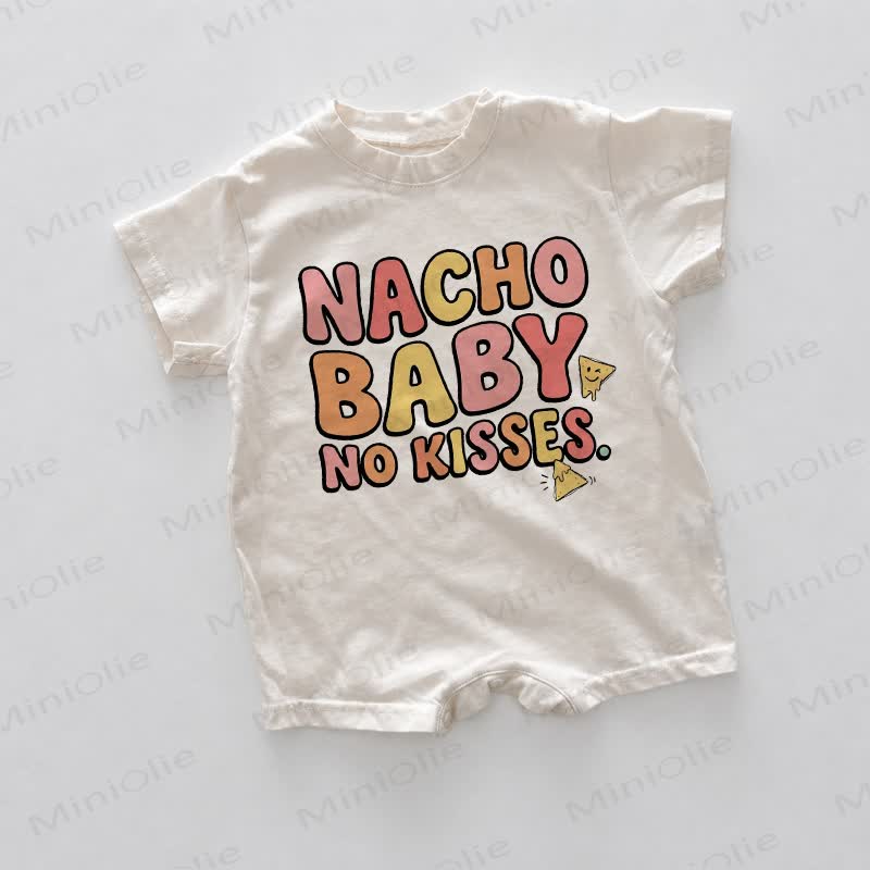 NACHO BABY NO KISSES. Baby White Romper - White - 18-24M - image 1