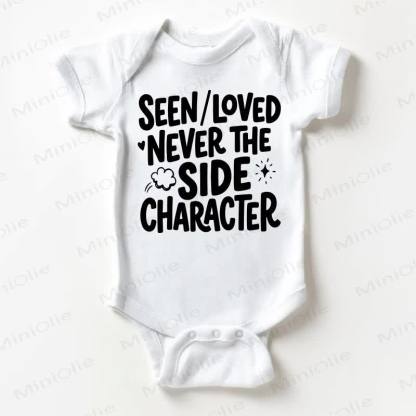 SEEN/LOVED NEVER THE SIDE CHARACTER Baby White Bodysuit - White - 18-24M - image 1