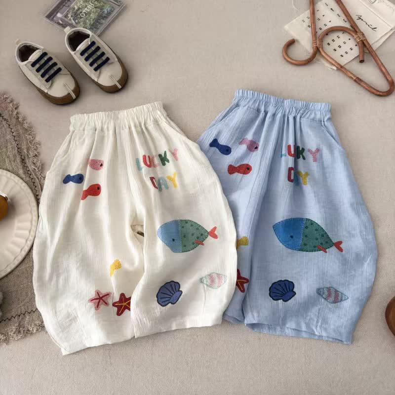Toddler Kid Marine Print Pants - image 1