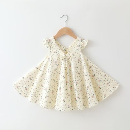 Baby Toddelr Flower/Fruit Print Sleeveless Dress - Purple Flowers - 2-3T - image 7