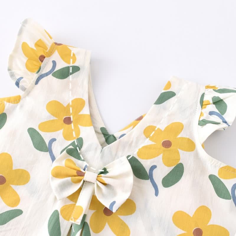Baby Toddelr Flower/Fruit Print Sleeveless Dress - image 13