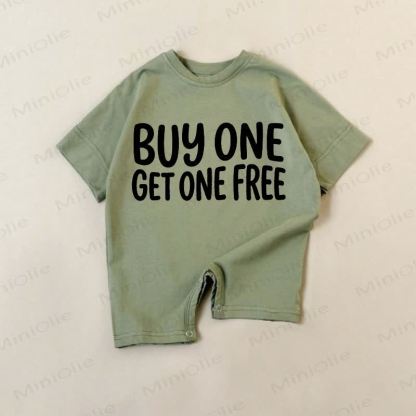 BUY ONE GET ONE FREE Baby Green Slogan Romper - Green - 18-24M - image 1