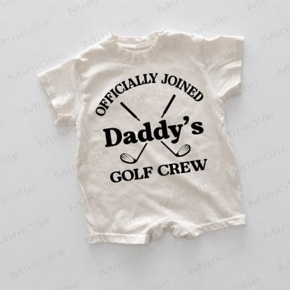 OFFICIALLY JOINED DADDY'S GOLF CREW Baby Romper - White - 18-24M - image 1