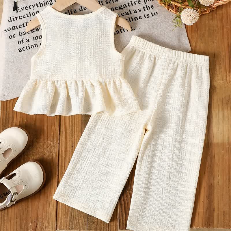 Baby Toddler Girl Bowknot Sleeveless Set - image 2